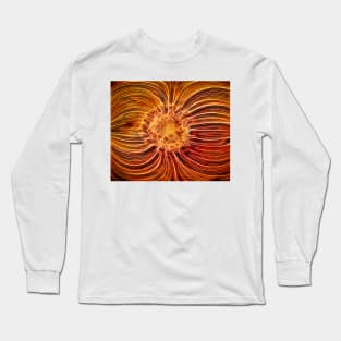 Orange gazania glowing Long Sleeve T-Shirt